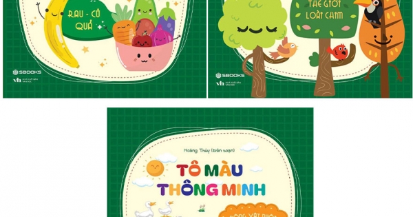 Combo Tô Màu Thông Minh: Rau Củ Quả + Thế Giới Loài Chim + Động Vật Nuôi (Bộ 3 Cuốn)