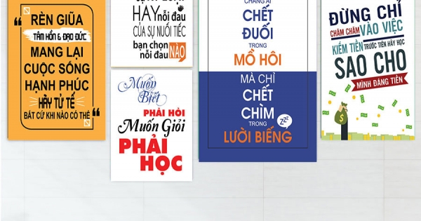 Combo Tranh Treo Tường Tạo Động Lực 31 (Size Nhỏ)