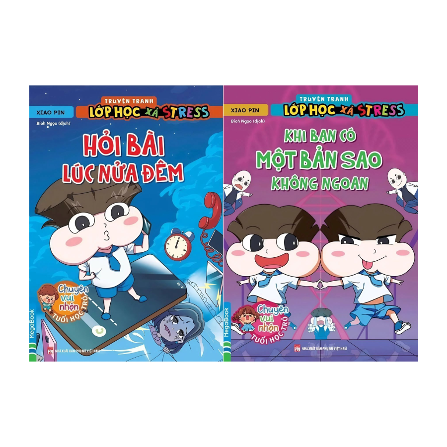 Combo Truyện Tranh Lớp Học Xả Stress – Hỏi Bài Lúc Nửa Đêm + Khi Bạn Có Một Bản Sao Không Ngoan (Bộ 2 Cuốn)