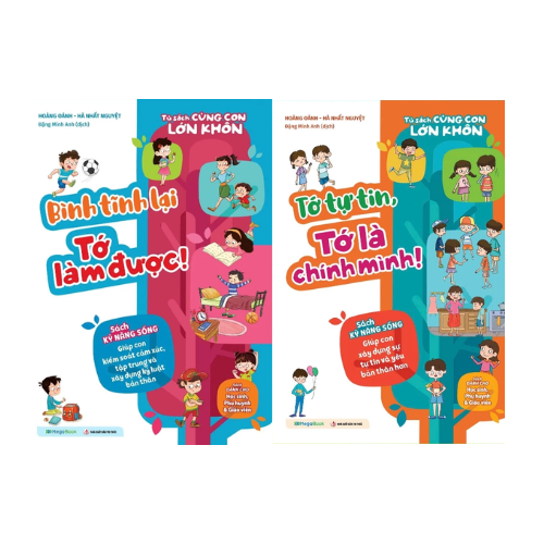 Combo Tủ Sách Cùng Con Lớn Khôn – Tớ Tự Tin, Tớ Là Chính Mình! + Bình Tĩnh Lại Tớ Làm Được! (Bộ 2 Cuốn)