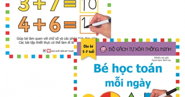 Combo Tự Xóa Thông Minh – Bé Học Toán Mỗi Ngày + Bé Làm Quen Với Toán Học (5-7 Tuổi) (Bộ 2 Cuốn)