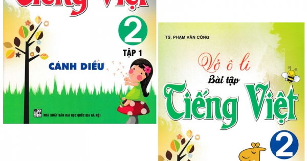Combo Vở Ô Li Bài Tập Tiếng Việt 2 – Tập 1 + Tập 2 (Bám Sát SGK Cánh Diều) (Bộ 2 Cuốn)