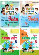 Combo Vở Ô Li Bài Tập Toán + Tiếng Việt 5 (Bám Sát SGK Cánh Diều) (Bộ 4 Cuốn)