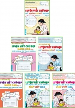 Combo Vở Ô Ly Có Chữ Mẫu – Luyện Viết Chữ Đẹp – Chữ Nghiêng (Bộ 6 Cuốn)