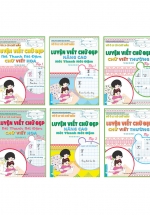 Combo Vở Ô Ly Có Chữ Mẫu – Luyện Viết Chữ Đẹp: Chữ Viết Thường Tập 1 + 2, Nét Thanh Nét Đậm – Chữ Viết Hoa Tập 1 + 2, Nâng Cao – Nét Thanh Nét Đậm Tập 1 + 2 (Bộ 6 Cuốn)