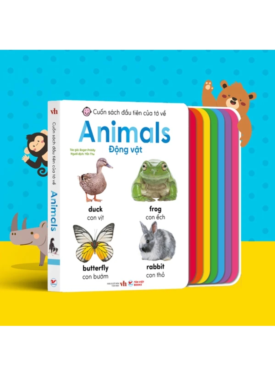 Cuốn Sách Đầu Tiên Của Tớ Về – Animals – Động Vật (Song Ngữ Anh-Việt)