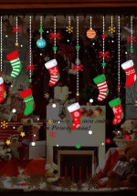 Decal 2 Mặt Trang Trí Noel Dây Treo Vớ Noel 2