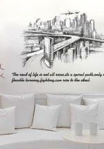 Decal Dán Tường Cây Cầu Kiến Trúc