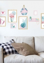Decal Dán Tường Khung Ảnh Hồng Hạc