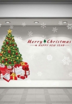 Decal Dán Tường Cây Thông Noel Xanh