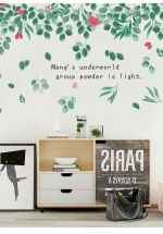 Decal Dán Tường Giàn Lá Xanh