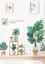 Decal Dán Tường Chậu Cây Xanh