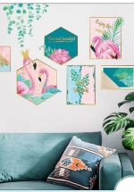 Decal Dán Tường Khung Ảnh Ảnh Hồng Hạc