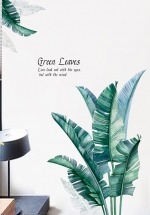 Decal Dán Tường Lá Xanh Green Leaves
