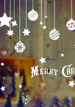Decal Dây Treo Quả Cầu Noel Và Sao 5 Cánh