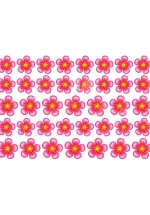 Decal Hoa Đào Hồng 5 Cánh