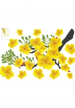 Decal Mai Vàng Đón Lộc Đầu Năm 5