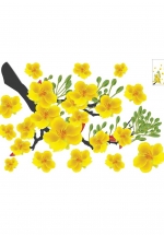 Decal Mai Vàng Đón Lộc Đầu Năm 6