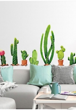 Decal Trang Trí Cây Xương Rồng Nhánh Dài