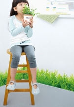 Decal Trang Trí Chân Tường Cỏ Xanh Lá