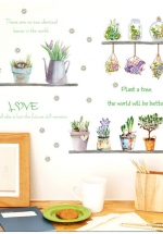 Decal Trang Trí Chậu Cây Kiểng