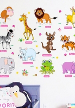 Decal Trang Trí Học Tiếng Anh Cùng Động Vật