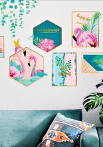 Decal Trang Trí Khung Ảnh Hồng Hạc