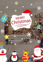 Decal Trang Trí Noel Bảng Merry Christmas Và Những Người Bạn
