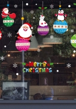 Decal Trang Trí Noel Quả Châu Và Những Người Bạn Noel