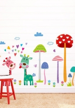 Decal Trang Trí Rừng Hươu Xinh