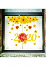 Decal Trang Trí Tết Mai Vàng Tài Lộc 2020
