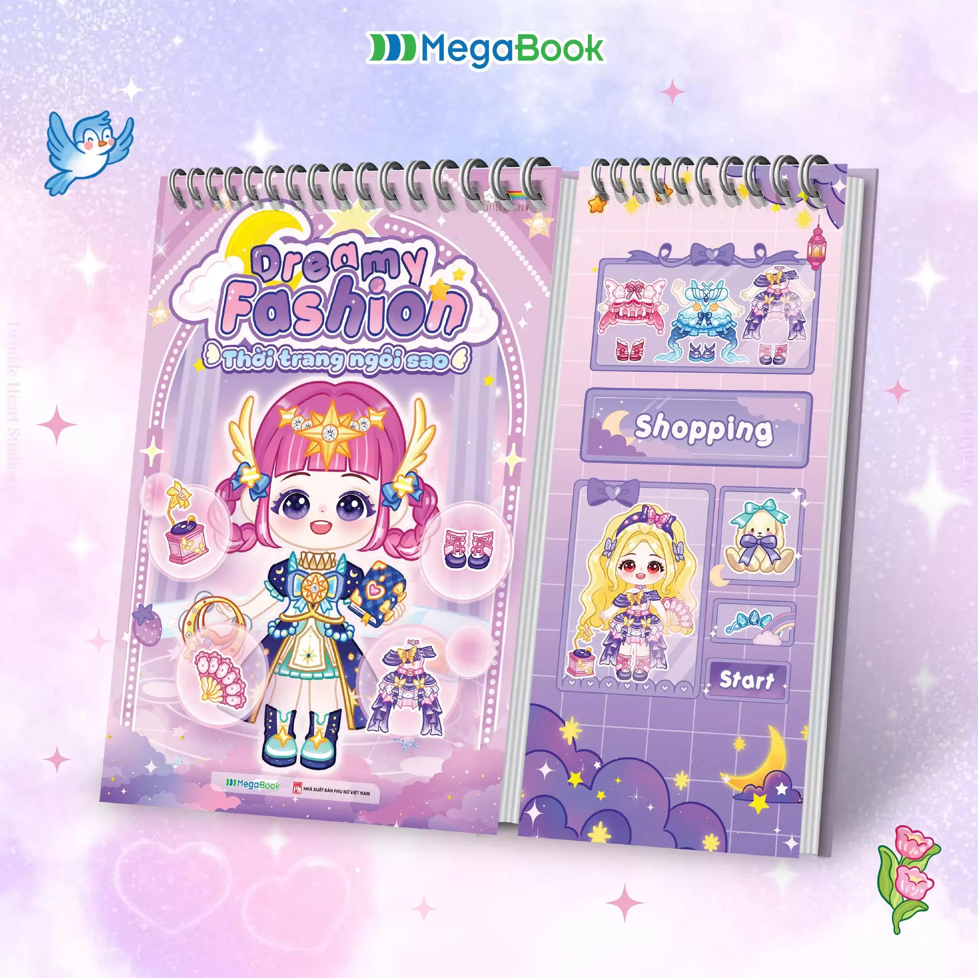 Dreamy Fashion – Thời Trang Ngôi Sao (Tô Màu Và Bóc Dán Hơn 160+ Sticker Sáng Tạo Cho Bé Gái)