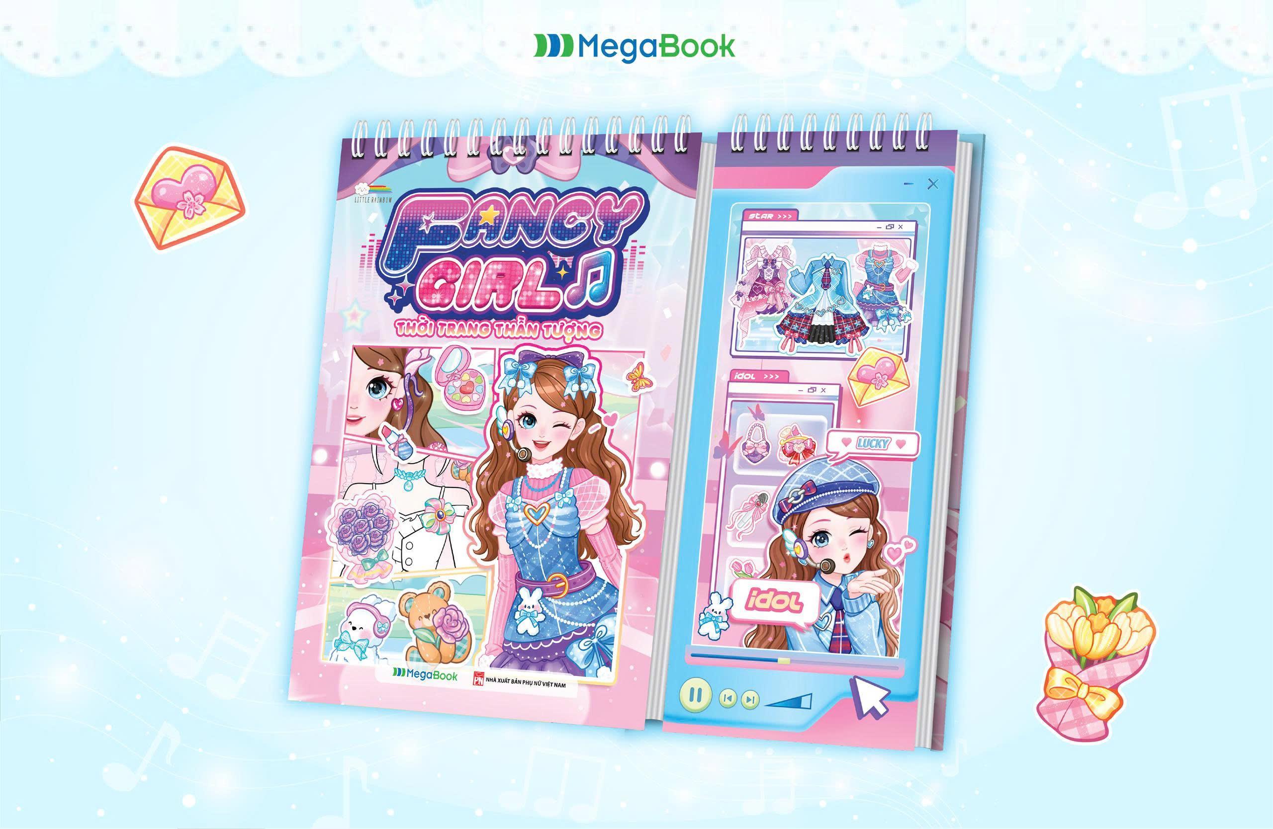 Fancy Girl – Thời Trang Thần Tượng (Tô Màu Bóc Dán Hơn 200+ Sticker Sáng Tạo Cho Bé Gái)