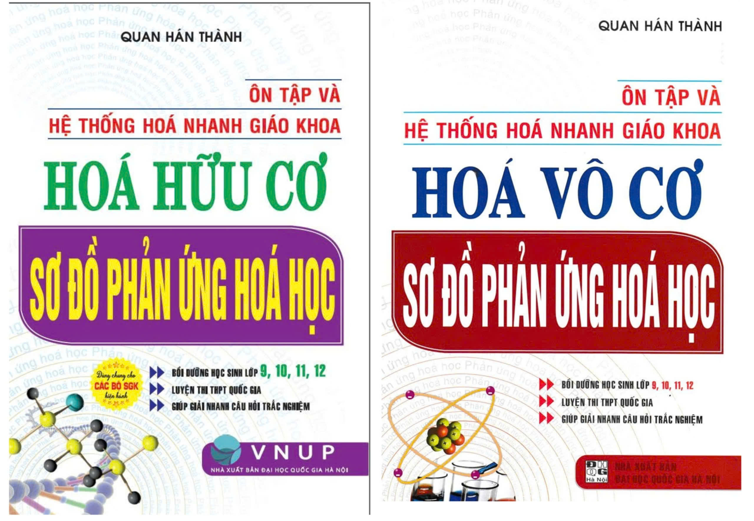 PLT – Combo Ôn Tập Và Hệ Thống Hóa Nhanh Giáo Khoa: Hóa Hữu Cơ + Hóa Vô Cơ Sơ Đồ Phản Ứng Hóa Học (Bộ 2 Cuốn)