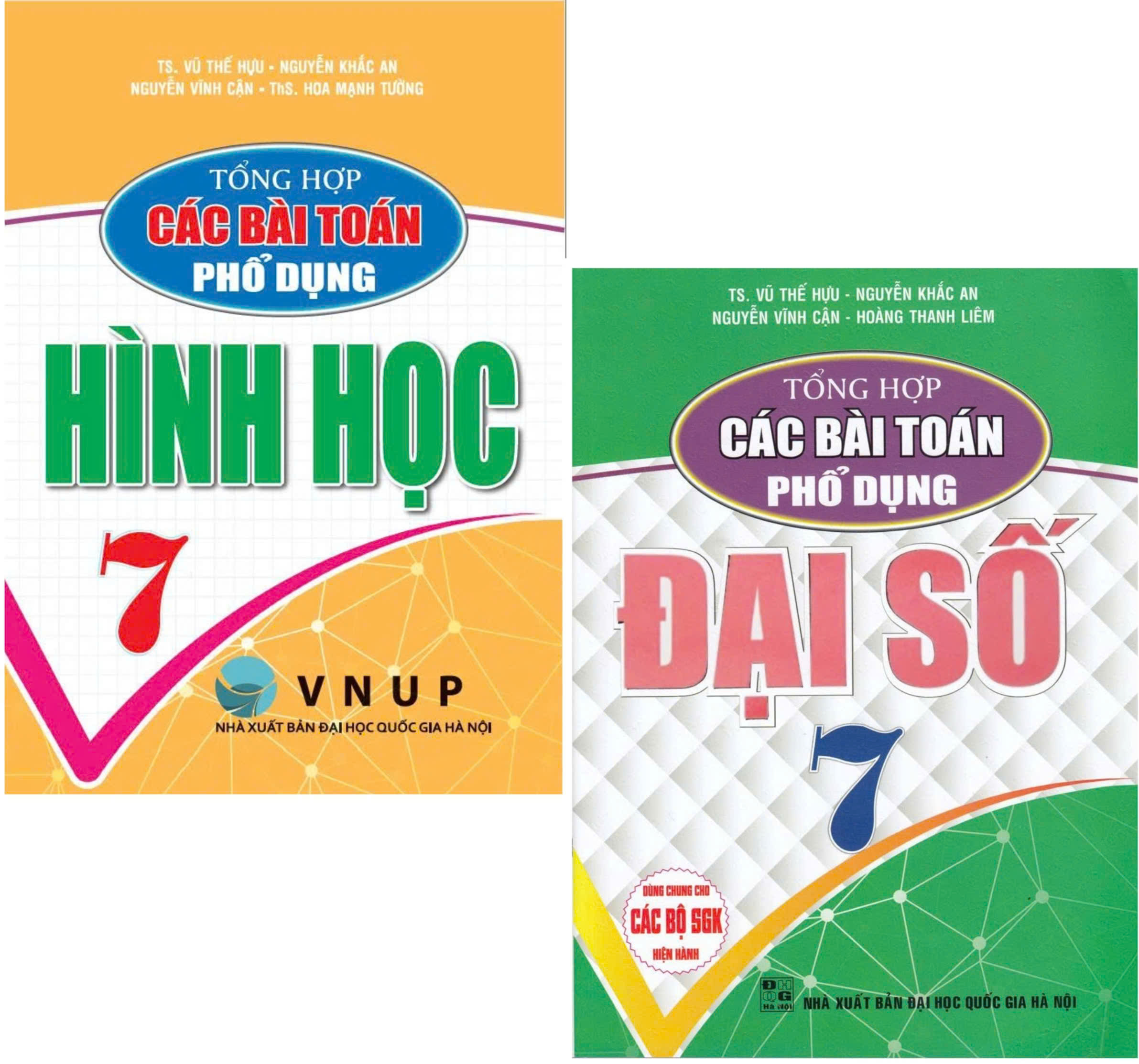 Combo Tổng Hợp Các Bài Toán Phổ Dụng Đại Số + Hình Học Lớp 7 (Dùng Chung Cho Các Bộ SGK Hiện Hành) (Bộ 2 Cuốn)