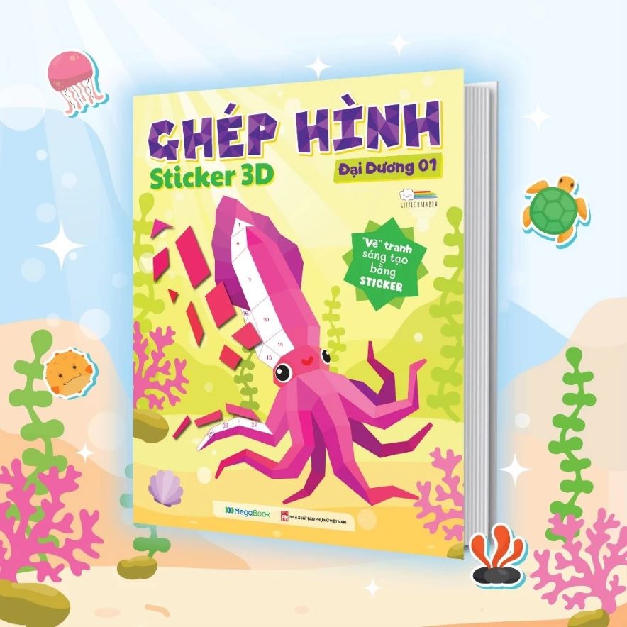 Ghép Hình Sticker 3D – Đại Dương 01