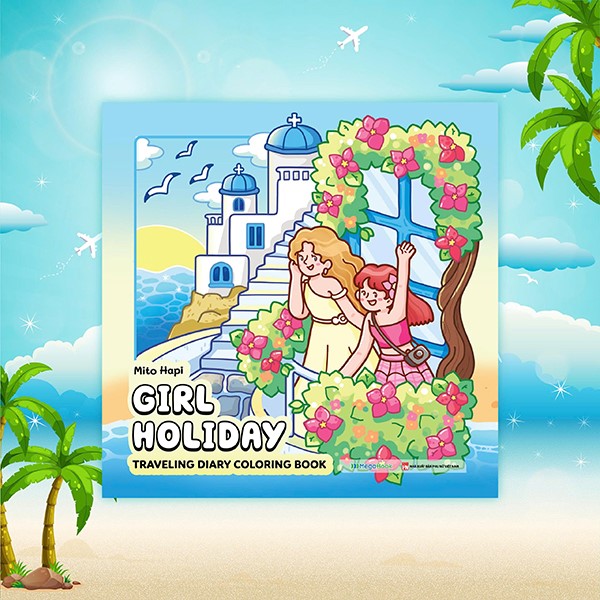 Girl Holiday – Traveling Diary Coloring Book