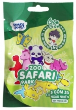 Gôm 3D Lắp Ráp Học Viện Alpha – HooHooHaha Gomgom 3D Eraser – Zoo Safari Park – A-VP31071