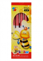 Hộp 10 Bút LK TL Beebee – Đỏ