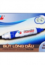 Hộp 10 Bút Lông Dầu Thiên Long PM-09 – Xanh