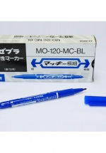 Hộp 10 Bút Lông Dầu Zebra – Xanh