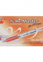 Hộp 12 Bút Bi TL Hi Master Gel-B03 – Đỏ