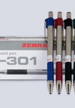 Hộp 12 Bút Zebra F301- Xanh Dương
