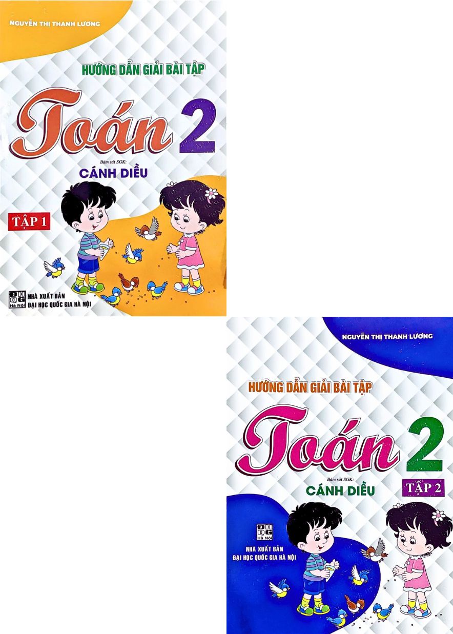 Combo Hướng Dẫn Giải Bài Tập Toán Lớp 2 – Bám Sát SGK: Cánh Diều Tập 1+2 (Bộ 2 Cuốn)