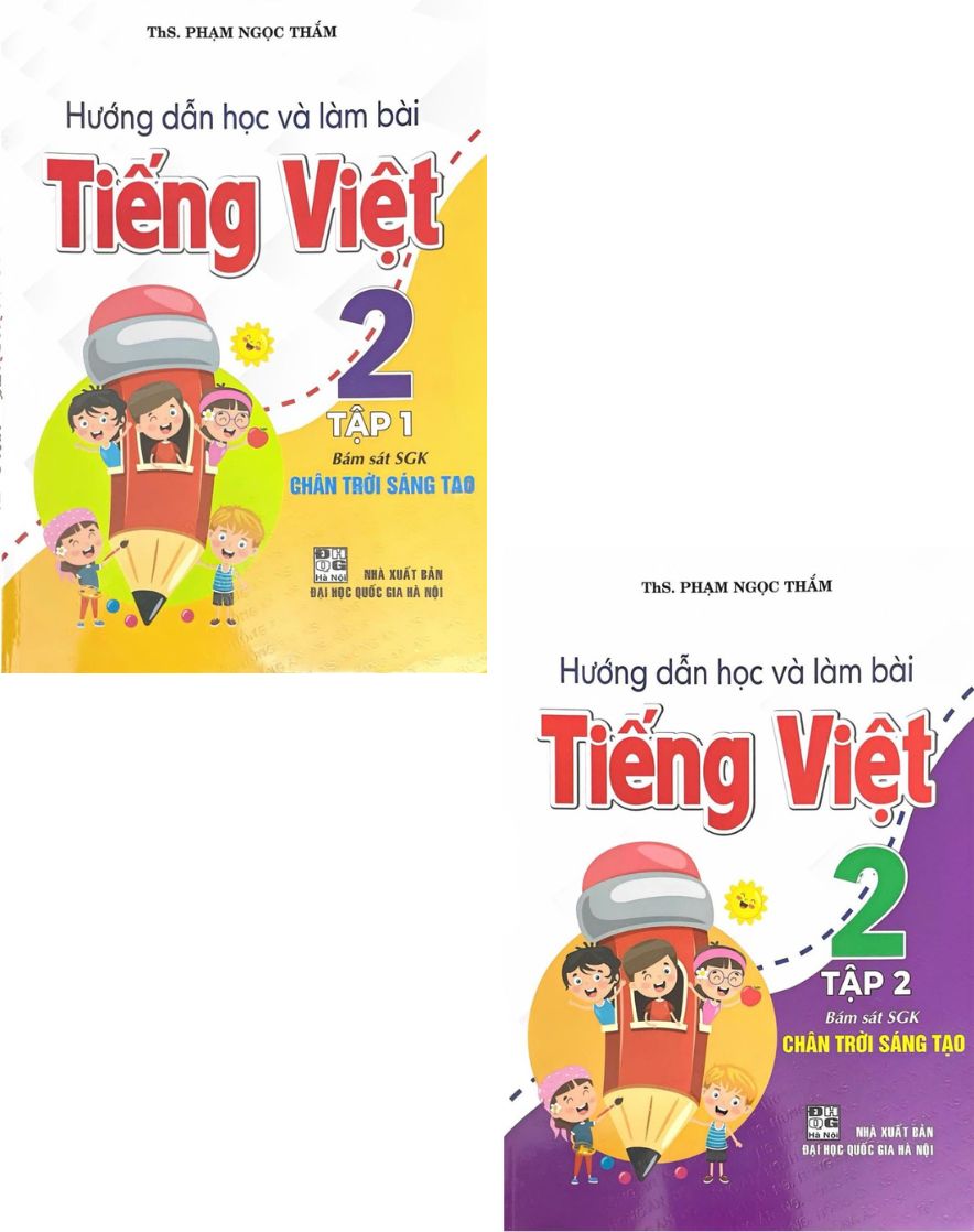 Combo Hướng Dẫn Học Và Làm Bài Tiếng Việt Lớp 2 – Bám Sát SGK: Chân Trời Sáng Tạo Tập 1+2 (Bộ 2 Cuốn)