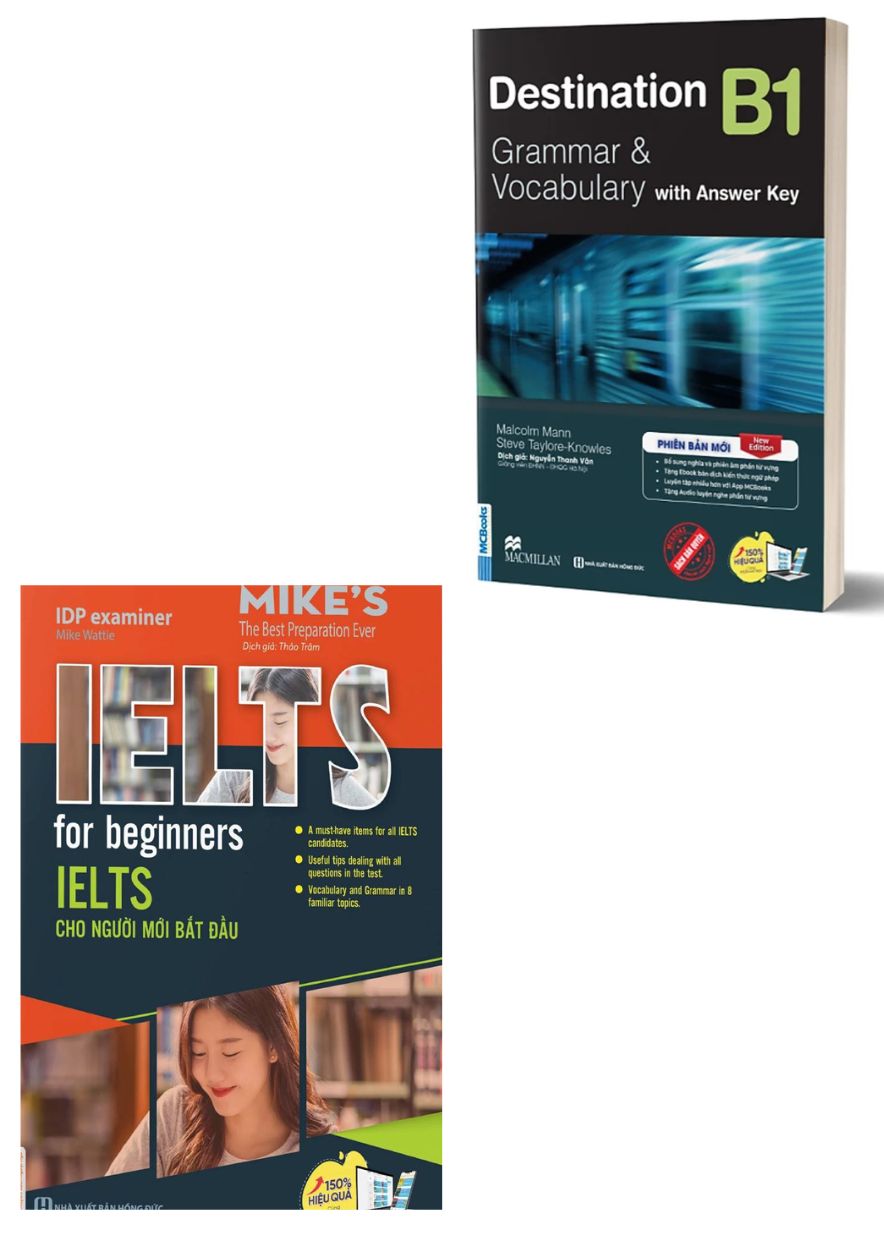Combo IELTS For Beginners – IELTS Cho Người Mới Bắt Đầu + Destination B1 ( Bộ 2 Cuốn )