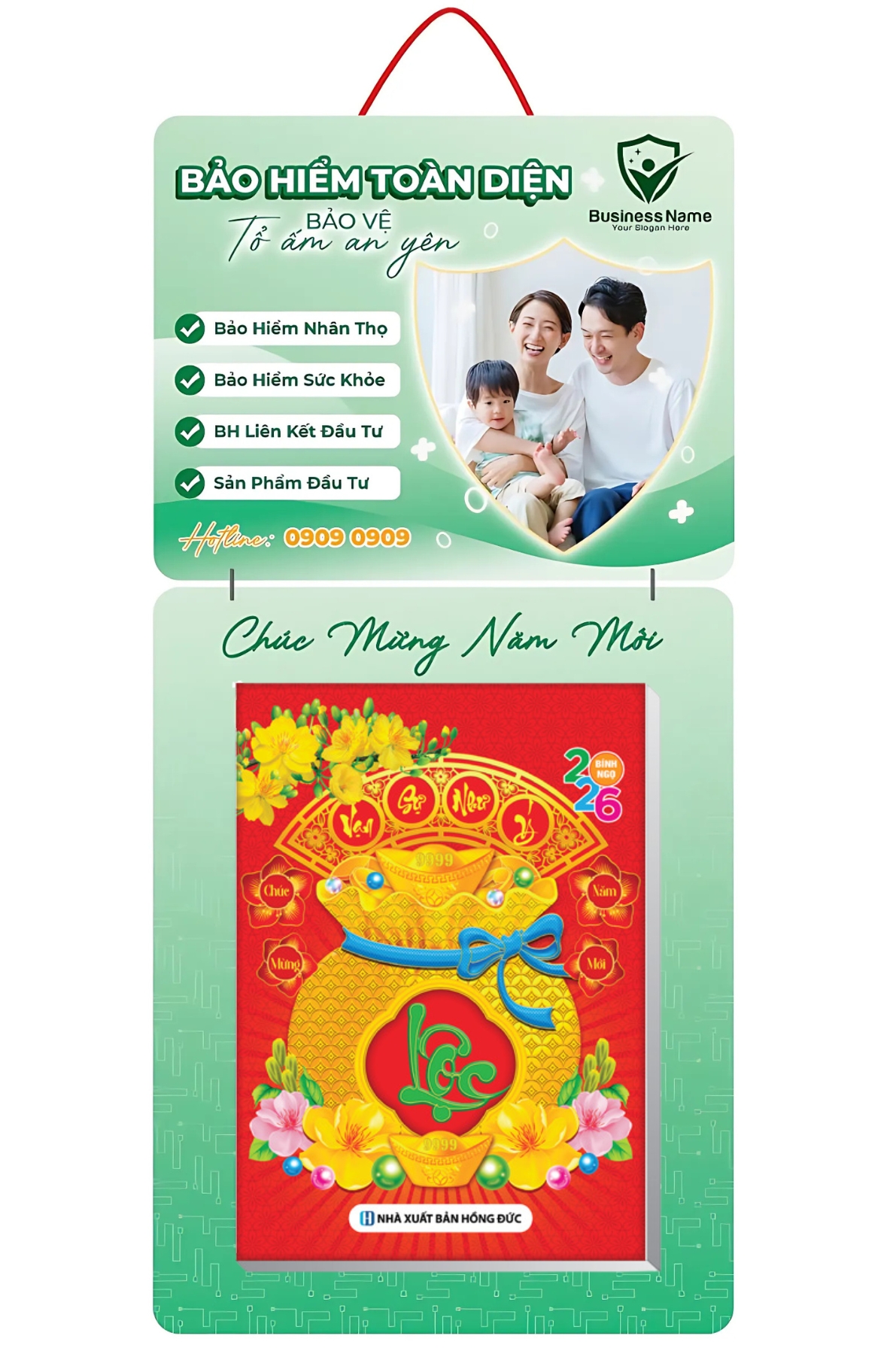 Lịch Bloc In Độc Quyền 2026 – Dành Cho Công Ty Bảo Hiểm – Kích Thước 14.5×20.5 cm, 17×25 cm, 20×30 cm, 25×35 cm, 30x40cm (Thiết Kế Theo Yêu Cầu)