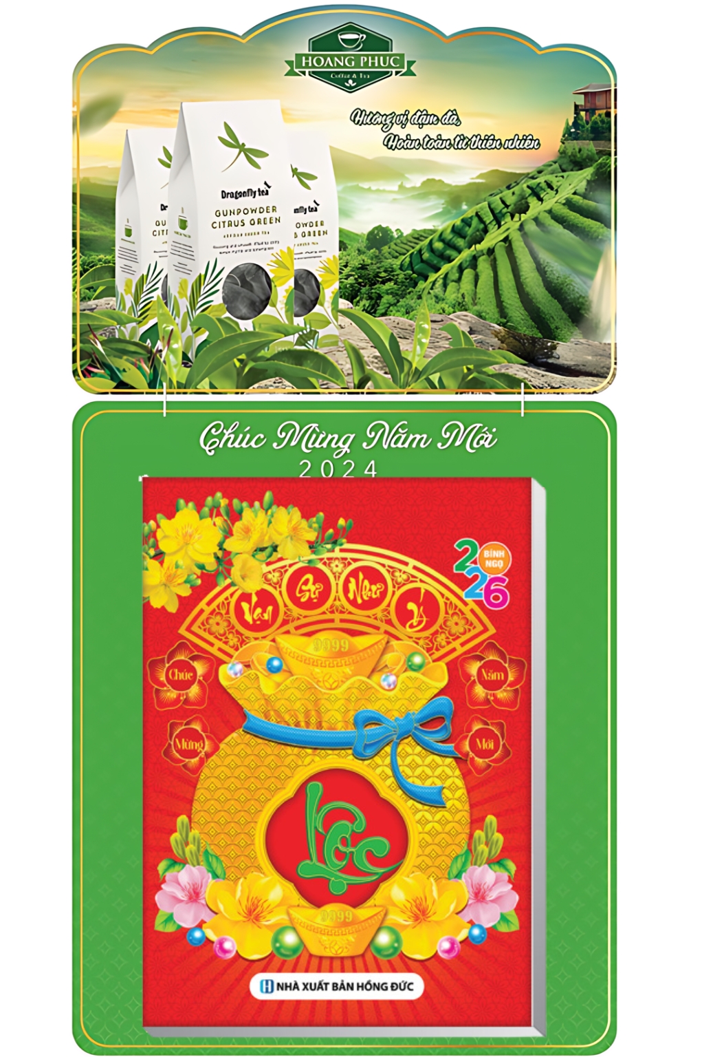 In Lịch Bloc Độc Quyền 2026 – In Logo Hãng Trà – Kích Thước 17×24 cm, 20×30 cm, 25×35 cm, 30x40cm (Thiết Kế Theo Yêu Cầu)