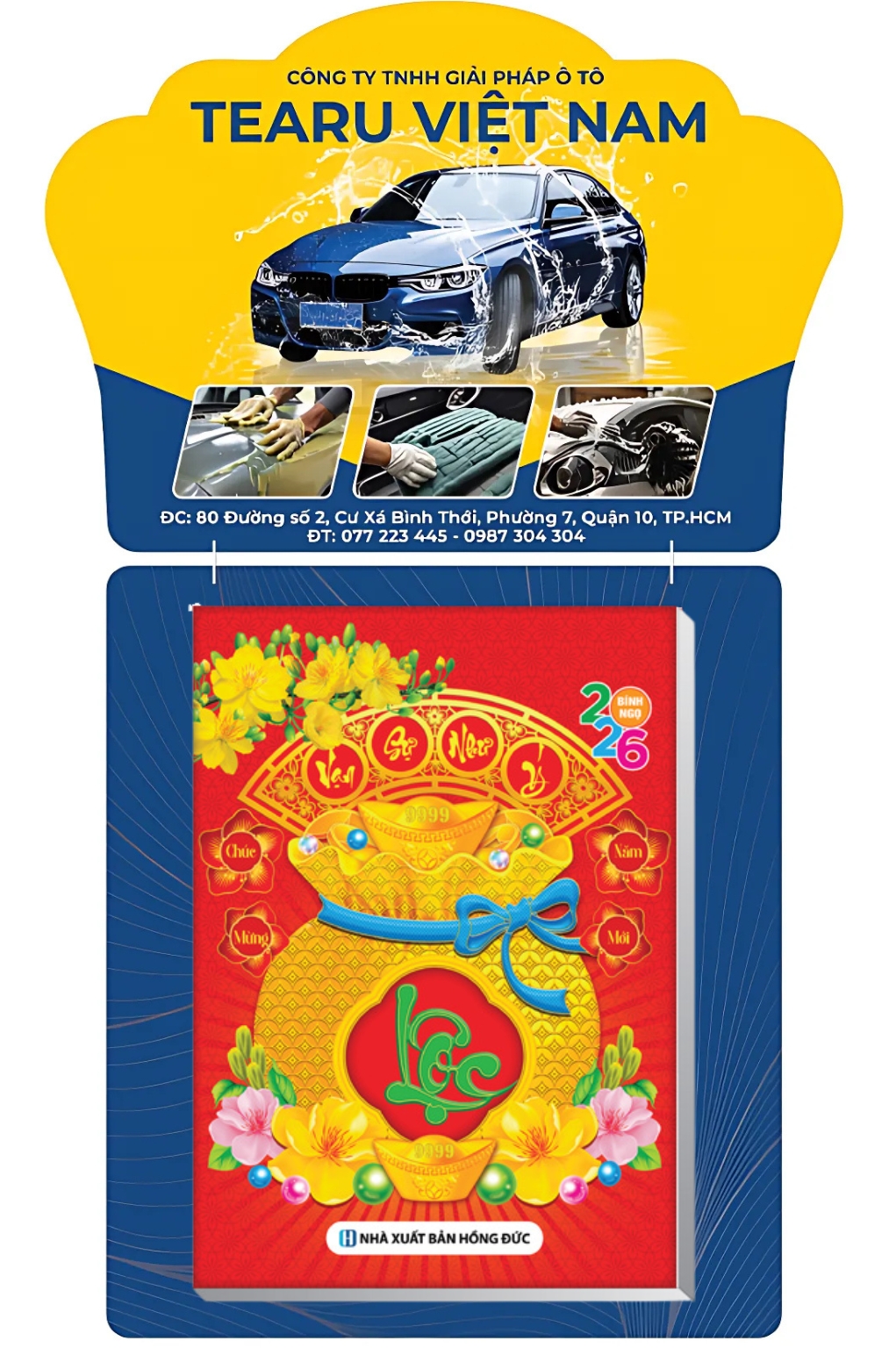 In Lịch Bloc Độc Quyền 2026 – Dành Cho Các Hãng Xe – Kích Thước 17×24 cm, 20×30 cm, 25×35 cm, 30x40cm (Thiết Kế Theo Yêu Cầu)