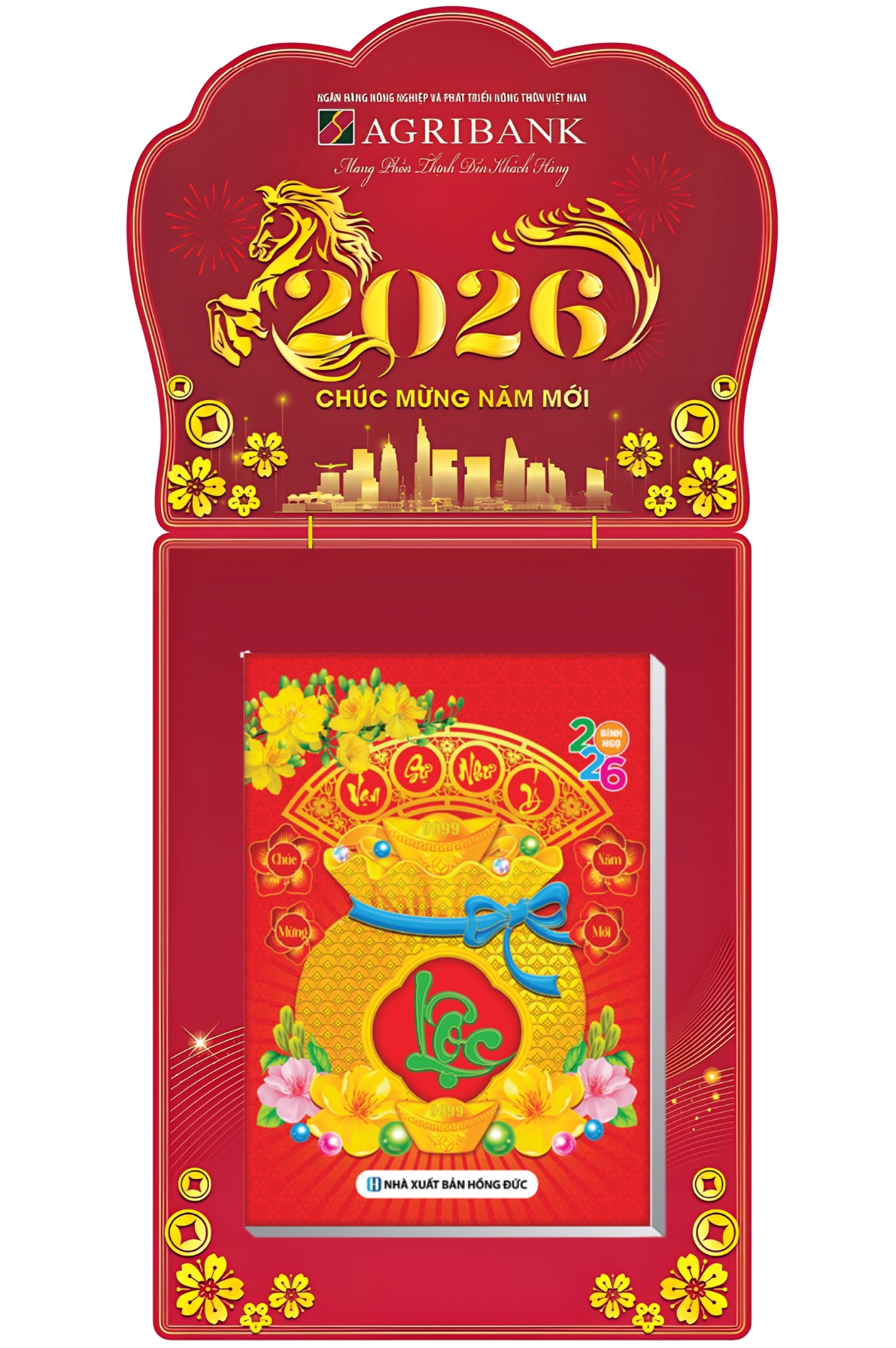 In Lịch Bloc Độc Quyền 2026 (Thiết Kế Theo Yêu Cầu) – Lịch Bloc In Logo Agribank- KÍCH THƯỚC 20 X 30 CM, 25 X 35 CM, 30 X 40 CM – NSKV404